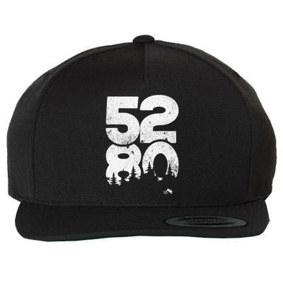 5280 Mile High Denver Colorado Wool Snapback Cap
