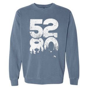 5280 Mile High Denver Colorado Garment-Dyed Sweatshirt