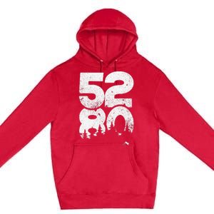 5280 Mile High Denver Colorado Premium Pullover Hoodie