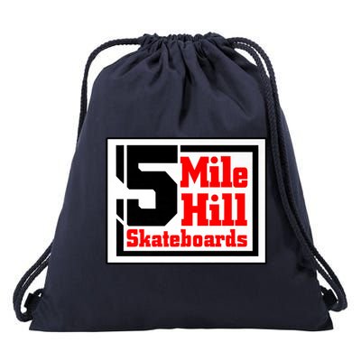 5 Mile Hill Skull Drawstring Bag