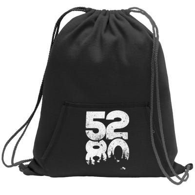 5280 Mile High Denver Colorado Sweatshirt Cinch Pack Bag