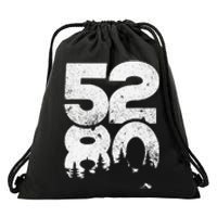 5280 Mile High Denver Colorado Drawstring Bag