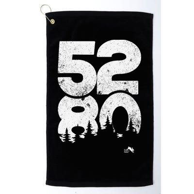 5280 Mile High Denver Colorado Golf Towel