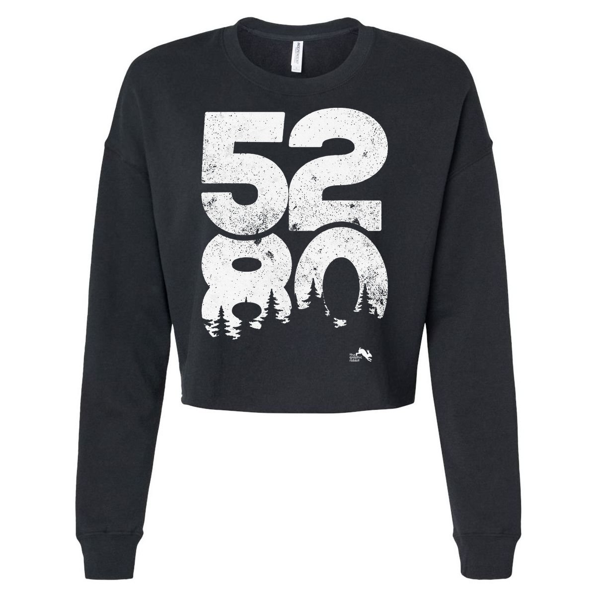5280 Mile High Denver Colorado Cropped Pullover Crew