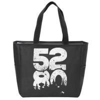 5280 Mile High Denver Colorado Zip Tote Bag