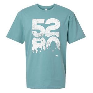 5280 Mile High Denver Colorado Sueded Cloud Jersey T-Shirt