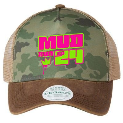 5k Mud Run 2024 Princess Muddy Pit Obstacles Mudding Team Legacy Tie Dye Trucker Hat