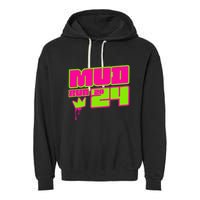 5k Mud Run 2024 Princess Muddy Pit Obstacles Mudding Team Garment-Dyed Fleece Hoodie