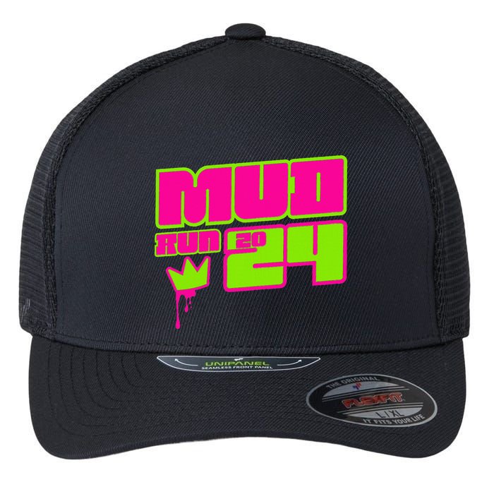 5k Mud Run 2024 Princess Muddy Pit Obstacles Mudding Team Flexfit Unipanel Trucker Cap