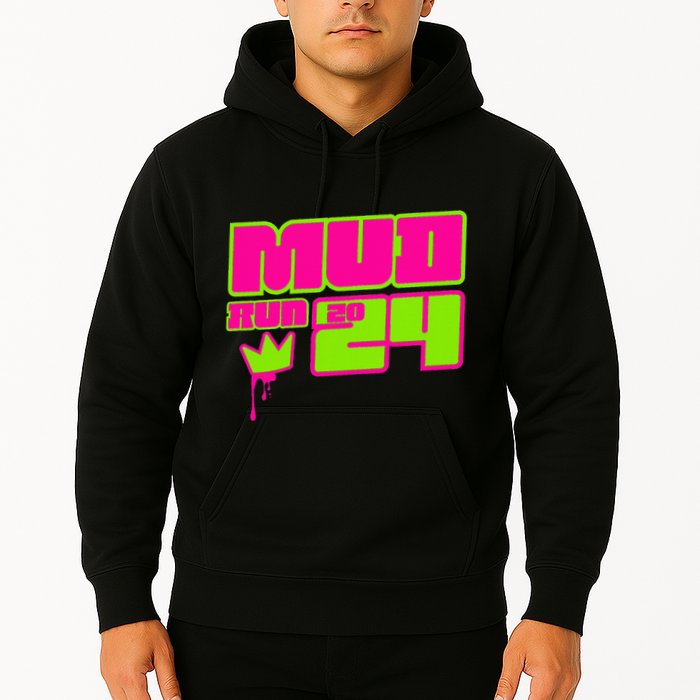 5k Mud Run 2024 Princess Muddy Pit Obstacles Mudding Team Hoodie