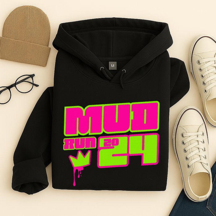 5k Mud Run 2024 Princess Muddy Pit Obstacles Mudding Team Hoodie