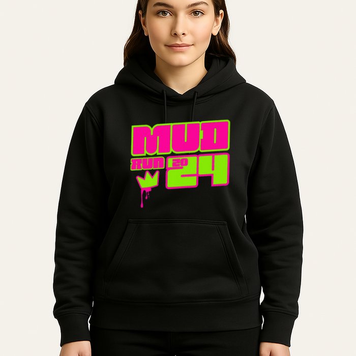 5k Mud Run 2024 Princess Muddy Pit Obstacles Mudding Team Hoodie