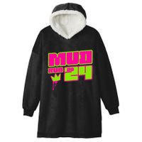 5k Mud Run 2024 Princess Muddy Pit Obstacles Mudding Team Hooded Wearable Blanket