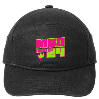 5k Mud Run 2024 Princess Muddy Pit Obstacles Mudding Team 7-Panel Snapback Hat
