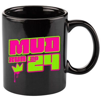 5k Mud Run 2024 Princess Muddy Pit Obstacles Mudding Team 11oz C Handle Ceramic Mug