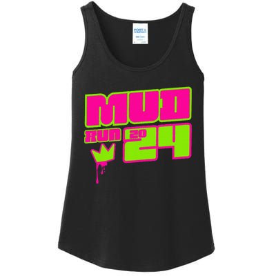 5k Mud Run 2024 Princess Muddy Pit Obstacles Mudding Team Ladies Essential Tank