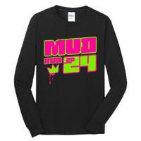 5k Mud Run 2024 Princess Muddy Pit Obstacles Mudding Team Tall Long Sleeve T-Shirt