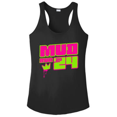 5k Mud Run 2024 Princess Muddy Pit Obstacles Mudding Team Ladies PosiCharge Competitor Racerback Tank