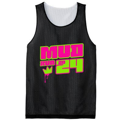 5k Mud Run 2024 Princess Muddy Pit Obstacles Mudding Team Mesh Reversible Basketball Jersey Tank