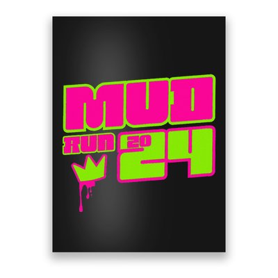 5k Mud Run 2024 Princess Muddy Pit Obstacles Mudding Team Poster