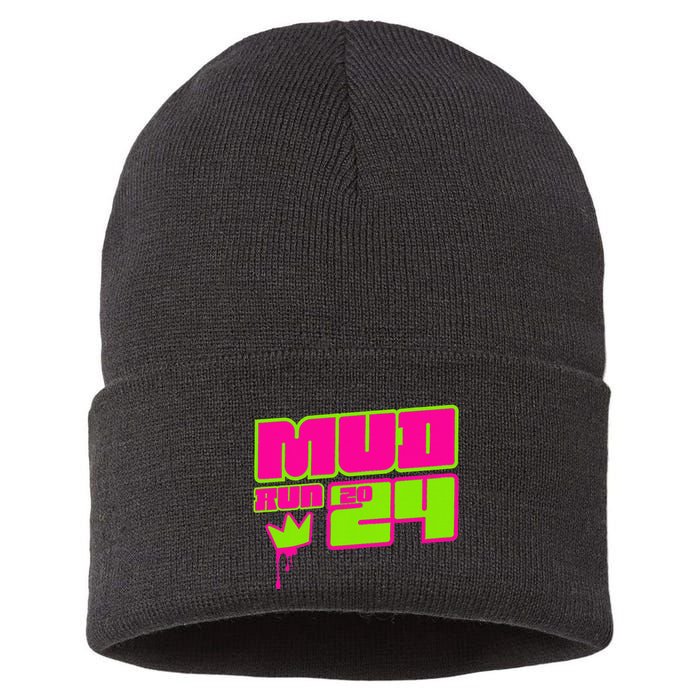 5k Mud Run 2024 Princess Muddy Pit Obstacles Mudding Team Sustainable Knit Beanie