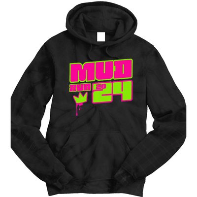 5k Mud Run 2024 Princess Muddy Pit Obstacles Mudding Team Tie Dye Hoodie