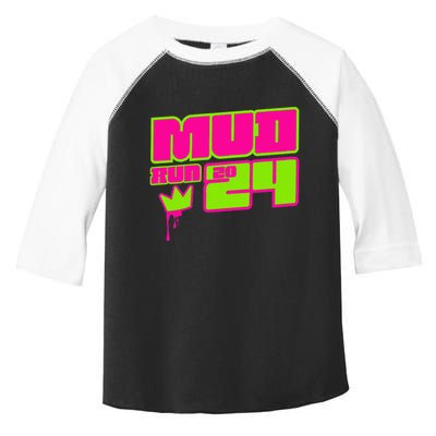 5k Mud Run 2024 Princess Muddy Pit Obstacles Mudding Team Toddler Fine Jersey T-Shirt