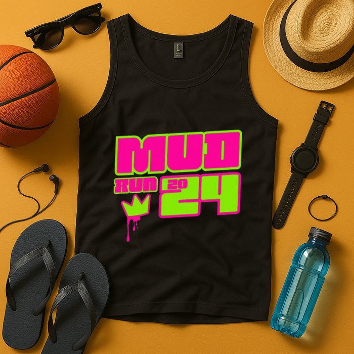 5k Mud Run 2024 Princess Muddy Pit Obstacles Mudding Team Tank Top