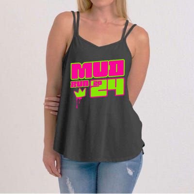 5k Mud Run 2024 Princess Muddy Pit Obstacles Mudding Team Women's Strappy Tank