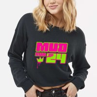 5k Mud Run 2024 Princess Muddy Pit Obstacles Mudding Team Cropped Pullover Crew