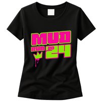 5k Mud Run 2024 Princess Muddy Pit Obstacles Mudding Team Womens T-Shirt