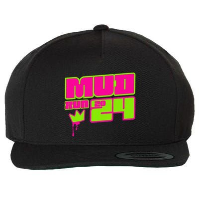 5k Mud Run 2024 Princess Muddy Pit Obstacles Mudding Team Wool Snapback Cap