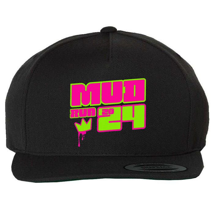 5k Mud Run 2024 Princess Muddy Pit Obstacles Mudding Team Wool Snapback Cap