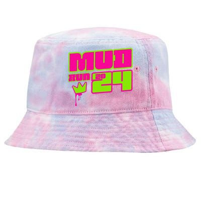 5k Mud Run 2024 Princess Muddy Pit Obstacles Mudding Team Tie-Dyed Bucket Hat