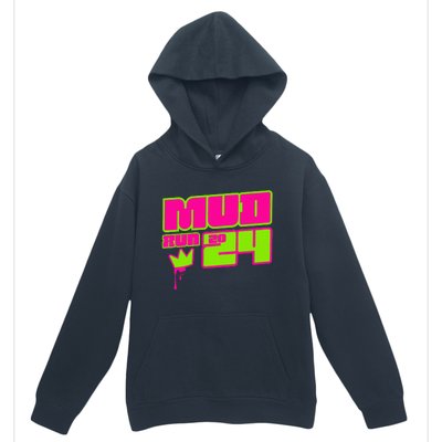 5k Mud Run 2024 Princess Muddy Pit Obstacles Mudding Team Urban Pullover Hoodie