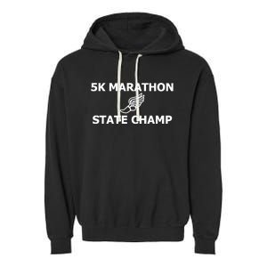 5k Marathon State Champ Garment-Dyed Fleece Hoodie