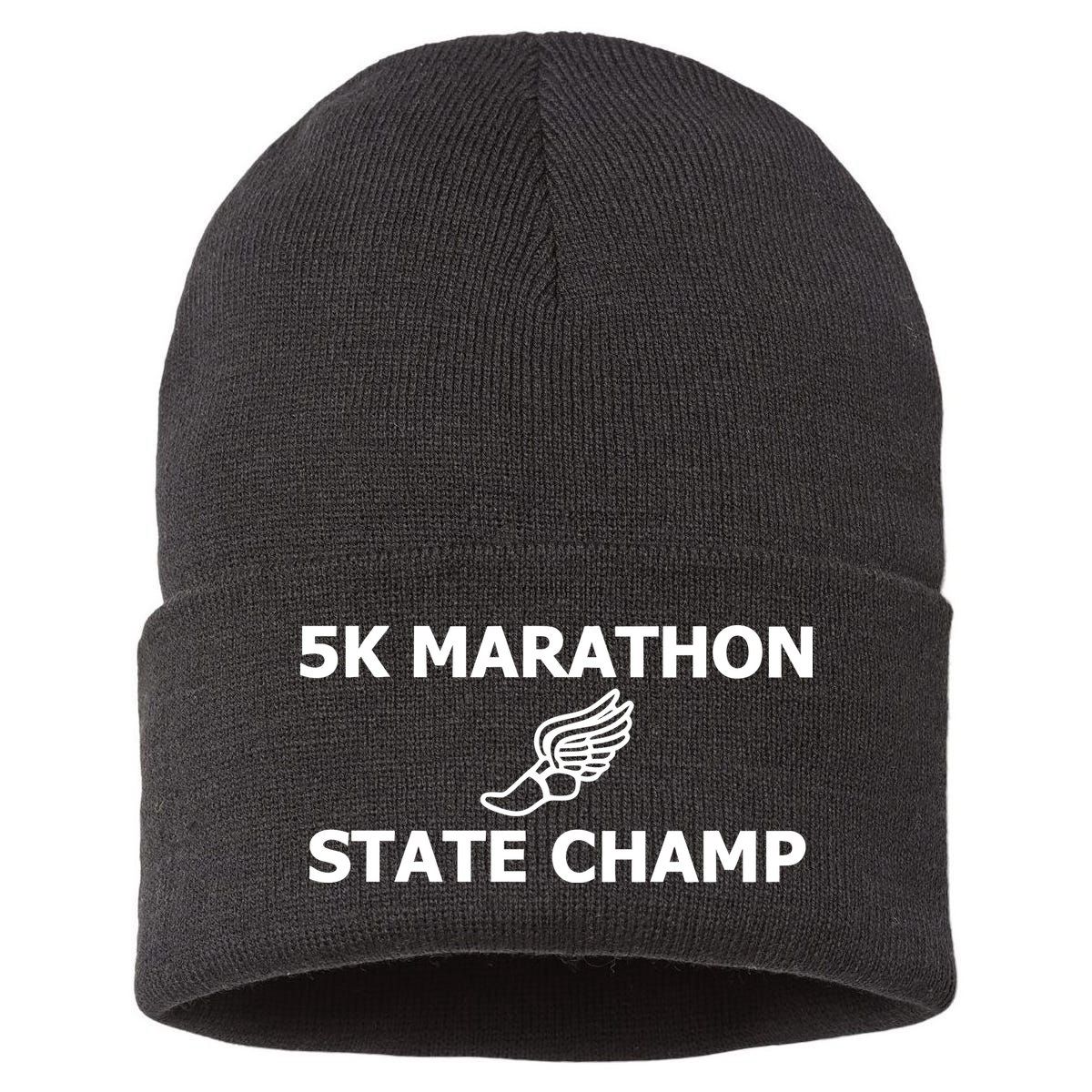 5k Marathon State Champ Sustainable Knit Beanie