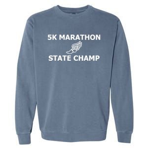 5k Marathon State Champ Garment-Dyed Sweatshirt