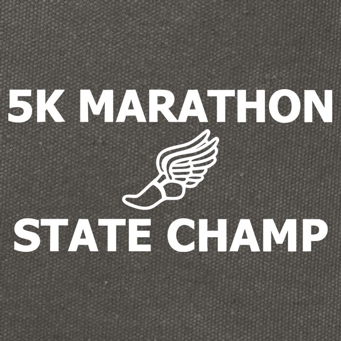 5k Marathon State Champ Cotton Canvas Backpack