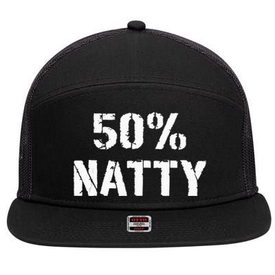 50 Natty Funny Weight Lifting Steroid Joke 7 Panel Mesh Trucker Snapback Hat