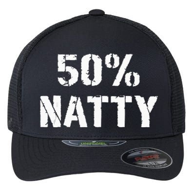 50 Natty Funny Weight Lifting Steroid Joke Flexfit Unipanel Trucker Cap