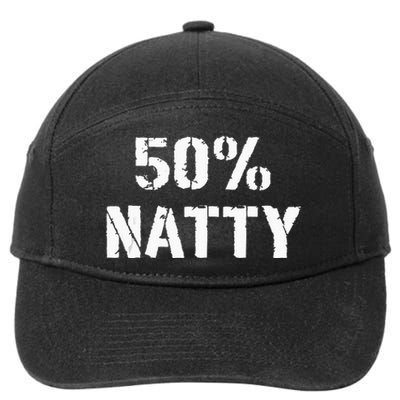 50 Natty Funny Weight Lifting Steroid Joke 7-Panel Snapback Hat