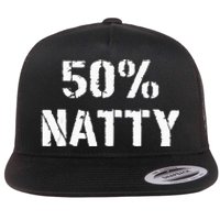 50 Natty Funny Weight Lifting Steroid Joke Flat Bill Trucker Hat