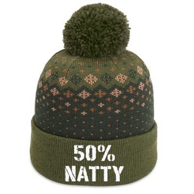 50 Natty Funny Weight Lifting Steroid Joke The Baniff Cuffed Pom Beanie