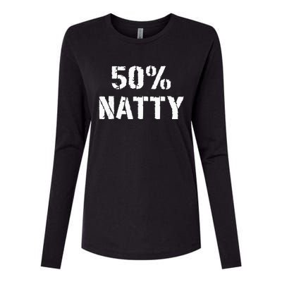 50 Natty Funny Weight Lifting Steroid Joke Womens Cotton Relaxed Long Sleeve T-Shirt