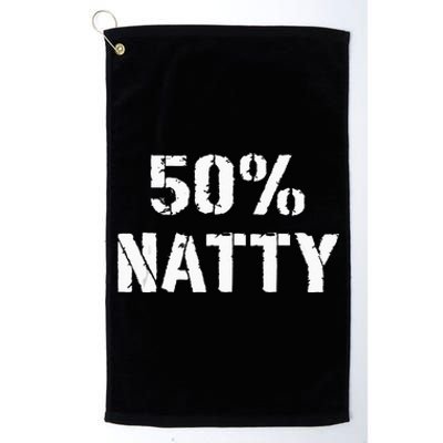 50 Natty Funny Weight Lifting Steroid Joke Platinum Collection Golf Towel