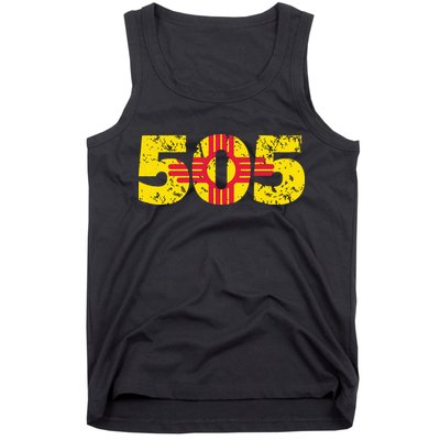 505 New Mexico Zia Vintage Distressed T Tank Top