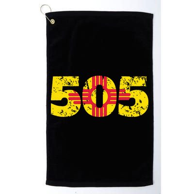 505 New Mexico Zia Vintage Distressed T Golf Towel