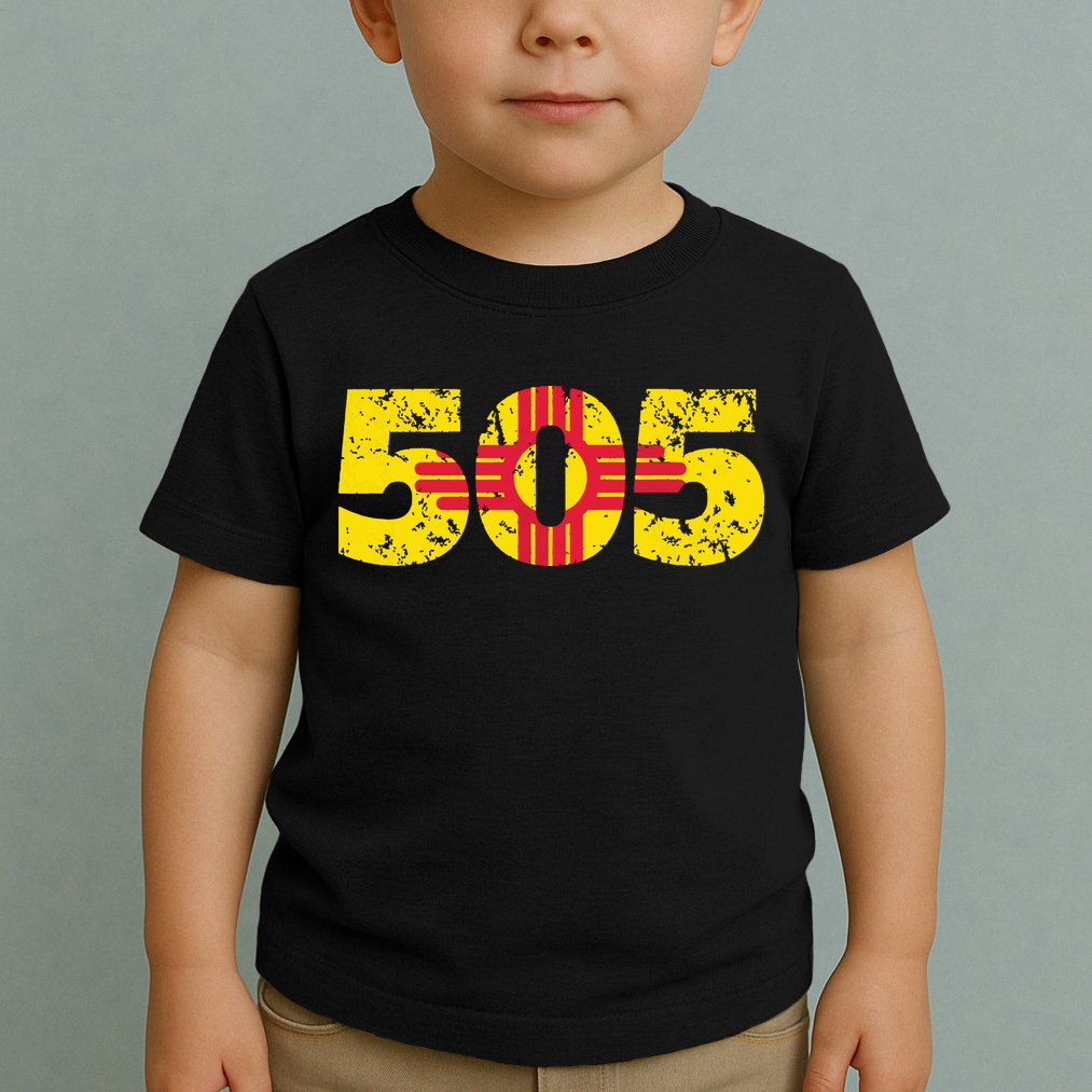 505 New Mexico Zia Vintage Distressed T Toddler T-Shirt