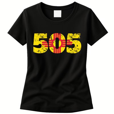 505 New Mexico Zia Vintage Distressed T Womens T-Shirt